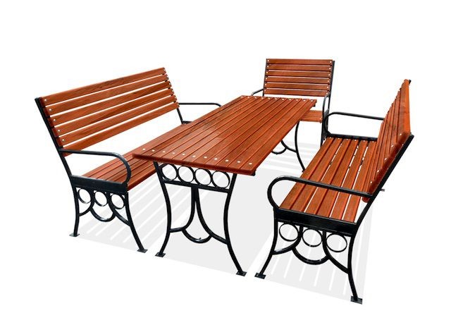 Комплект садовой мебели ОЛИМП (скамейки, стол, кресло)