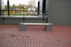 Бетонная скамейка ЕВРО2 с фактурой